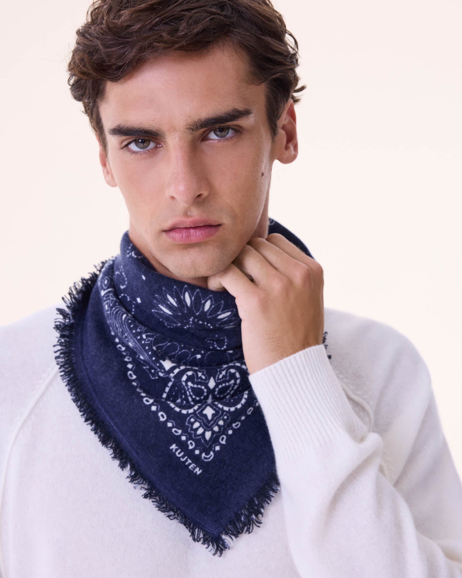 KUJTEN Small Bandana Hachi Dark Navy Blue - Bandana - Glaze Türkiye