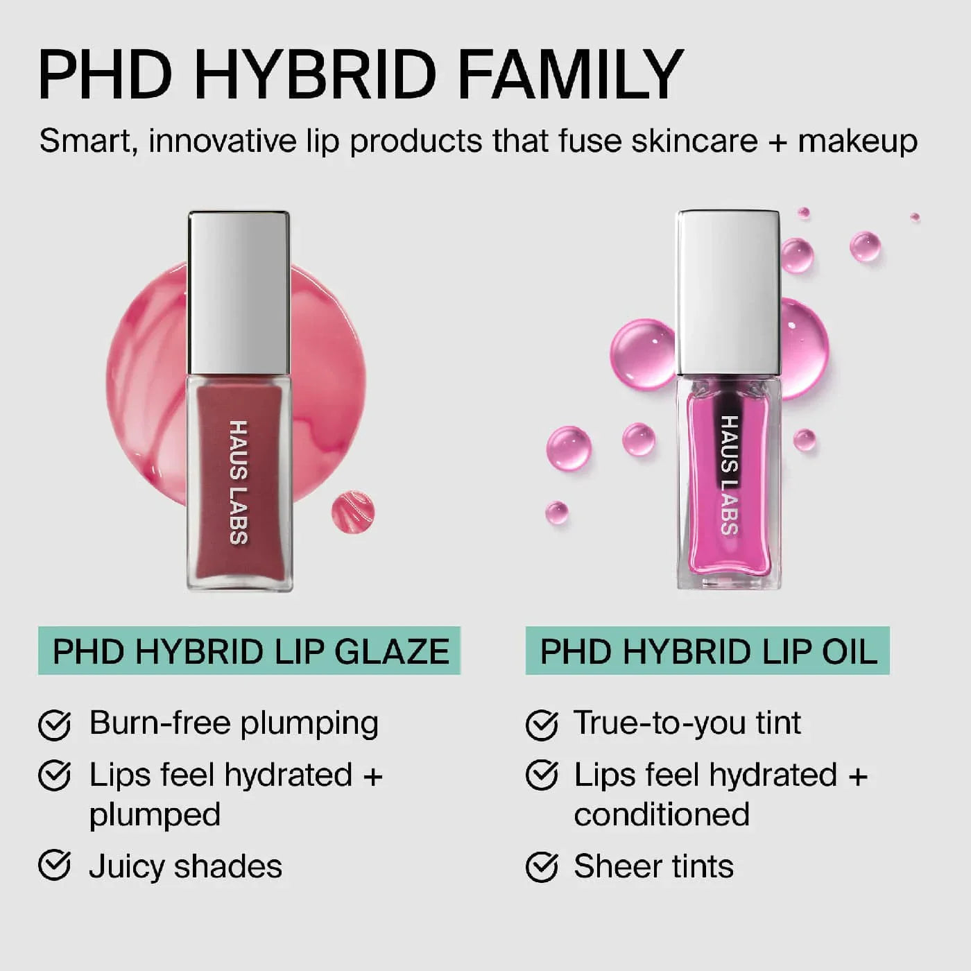 Haus Labs PhD Hybrid Lip Oil - Dudak Bakım Yağı - Glaze Türkiye