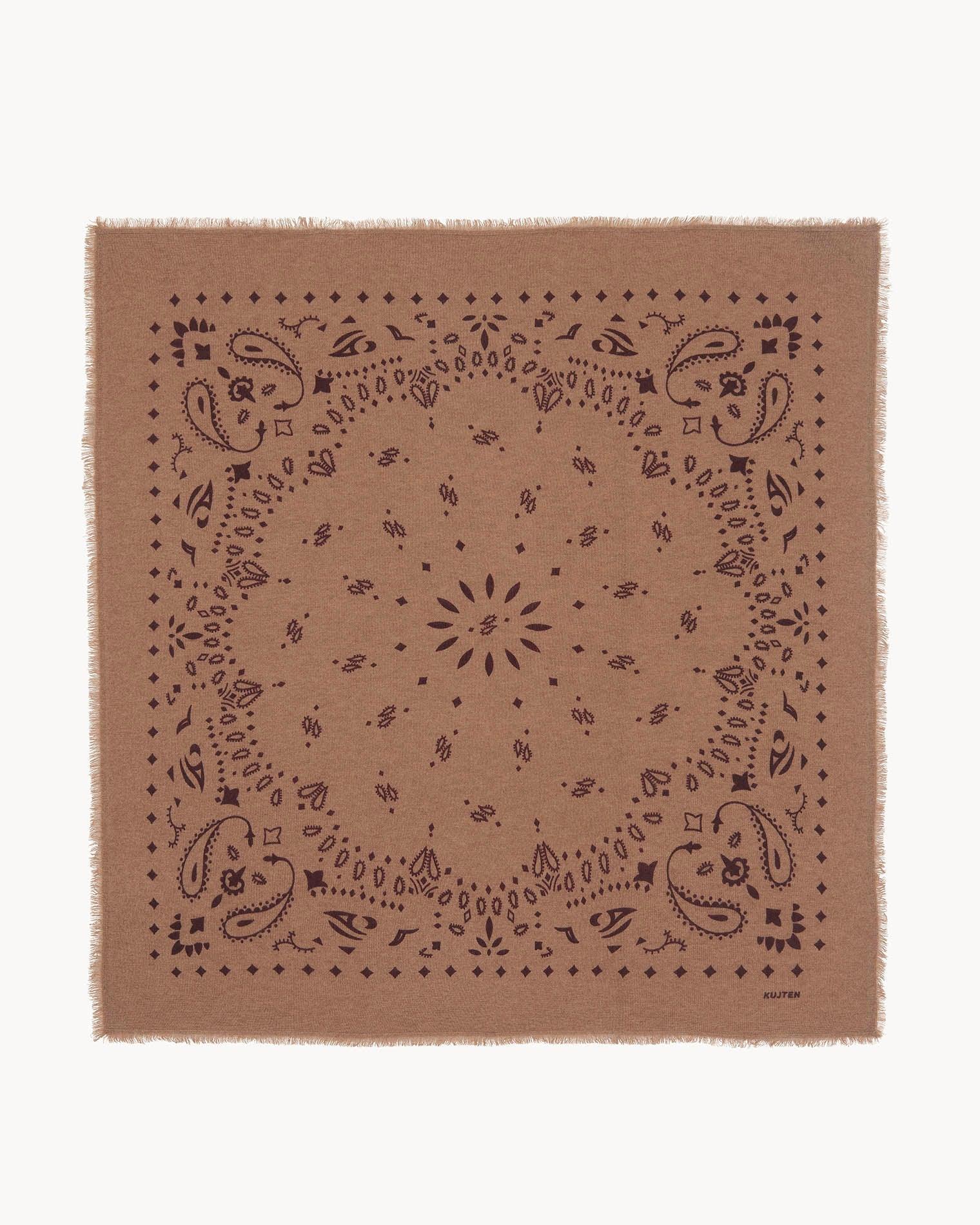 KUJTEN Bandana Hachiko Camel Bordeaux - Bandana - Glaze Türkiye