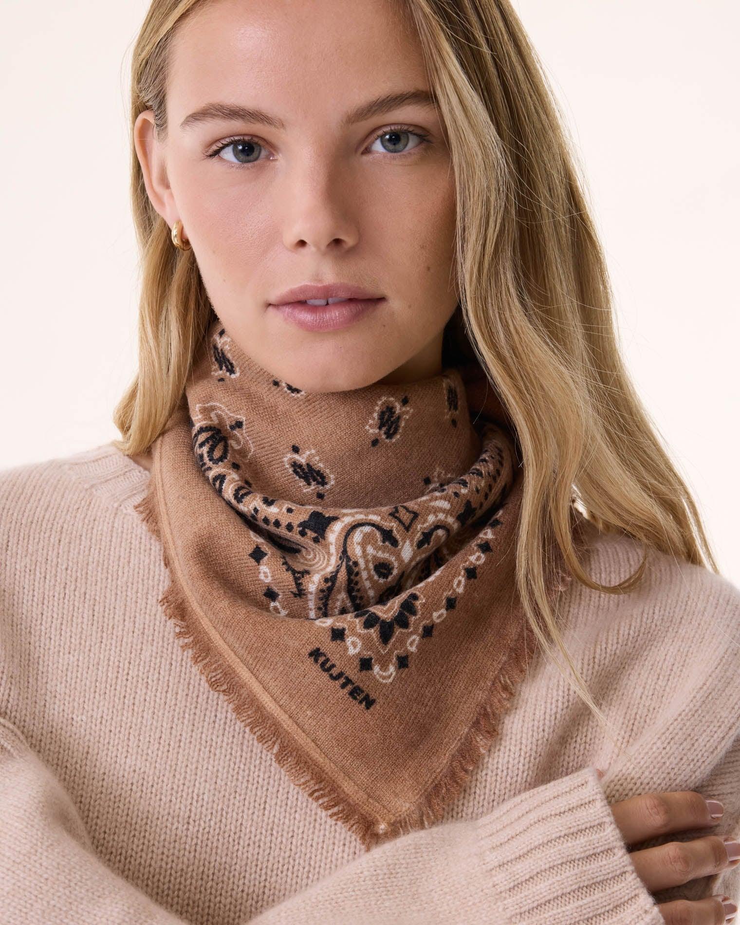 KUJTEN Small Bandana Hachi Caramelo Brown - Bandana - Glaze Türkiye