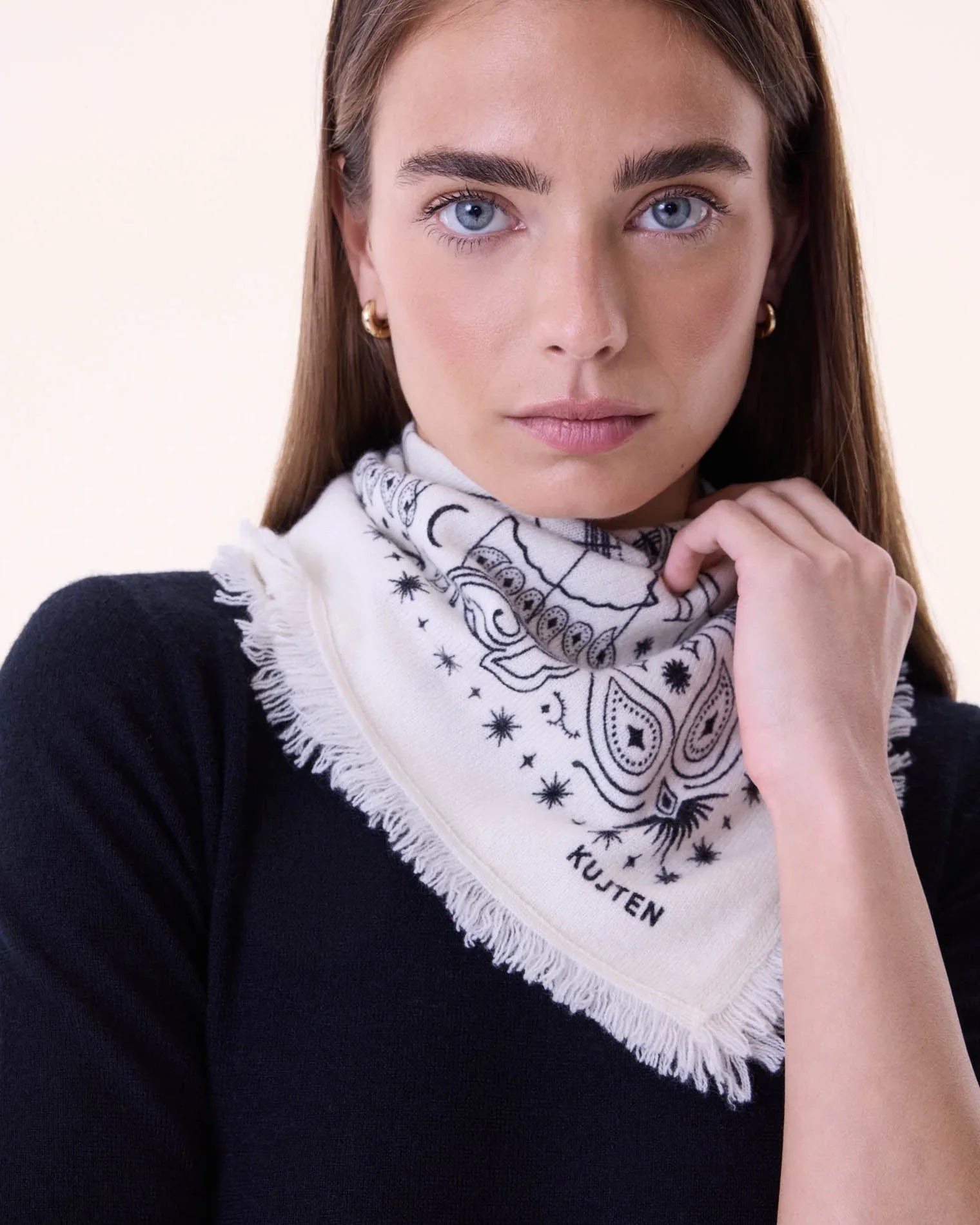 KUJTEN Small Bandana Hachi Astro White - Bandana - Glaze Türkiye