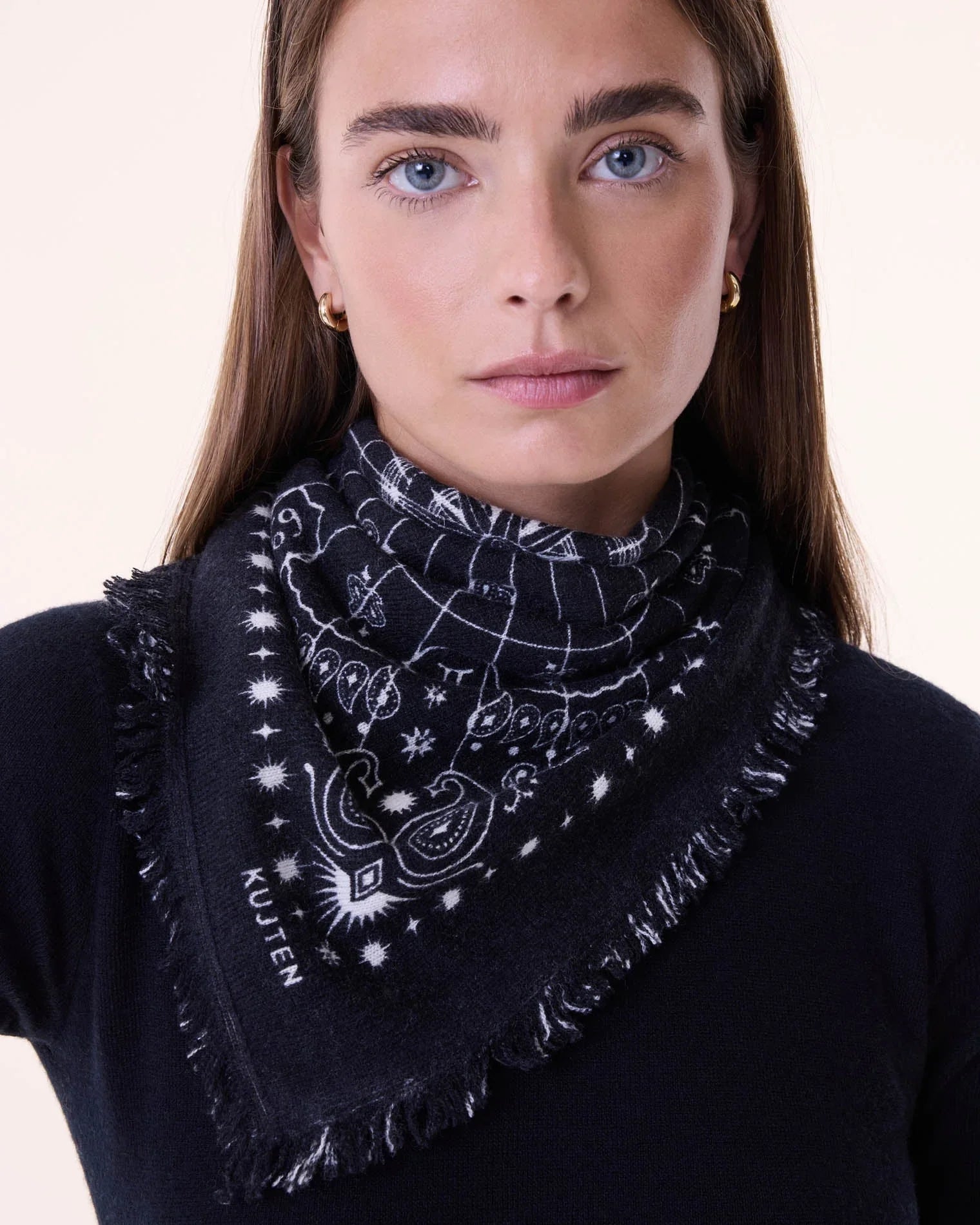 KUJTEN Small Bandana Hachi Astro Black - Bandana - Glaze Türkiye